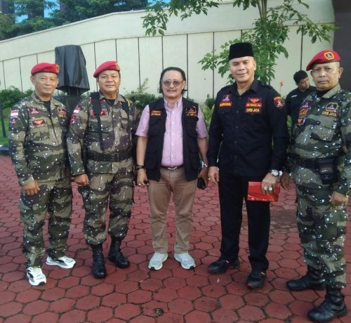 Hari Bhayangkara ke-80, Ketua DPD GRIB Jaya Riau Martin Purba Hadiri Upacara di Polda Riau